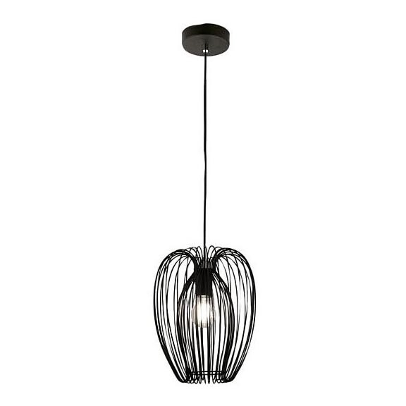 Fabas Luce 3677-45-101 - Kattokruunu johdossa CAMP 1xE27/40W/230V musta