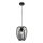 Fabas Luce 3677-45-101 - Kattokruunu johdossa CAMP 1xE27/40W/230V musta