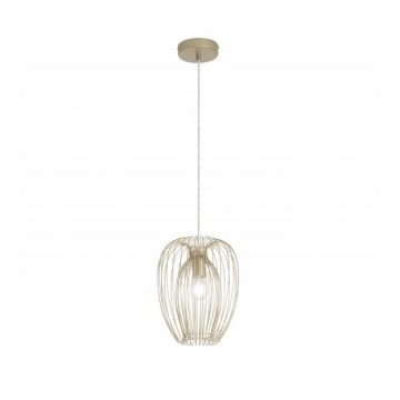 Fabas Luce 3677-45-225 - Kattokruunu johdossa CAMP 1xE27/40W/230V kultainen