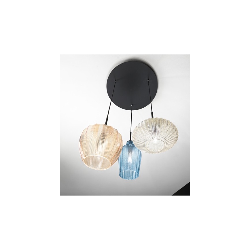 Fabas Luce 3725-47-363 - Kattokruunu johdossa OLBIA 3xE27/40W/230V
