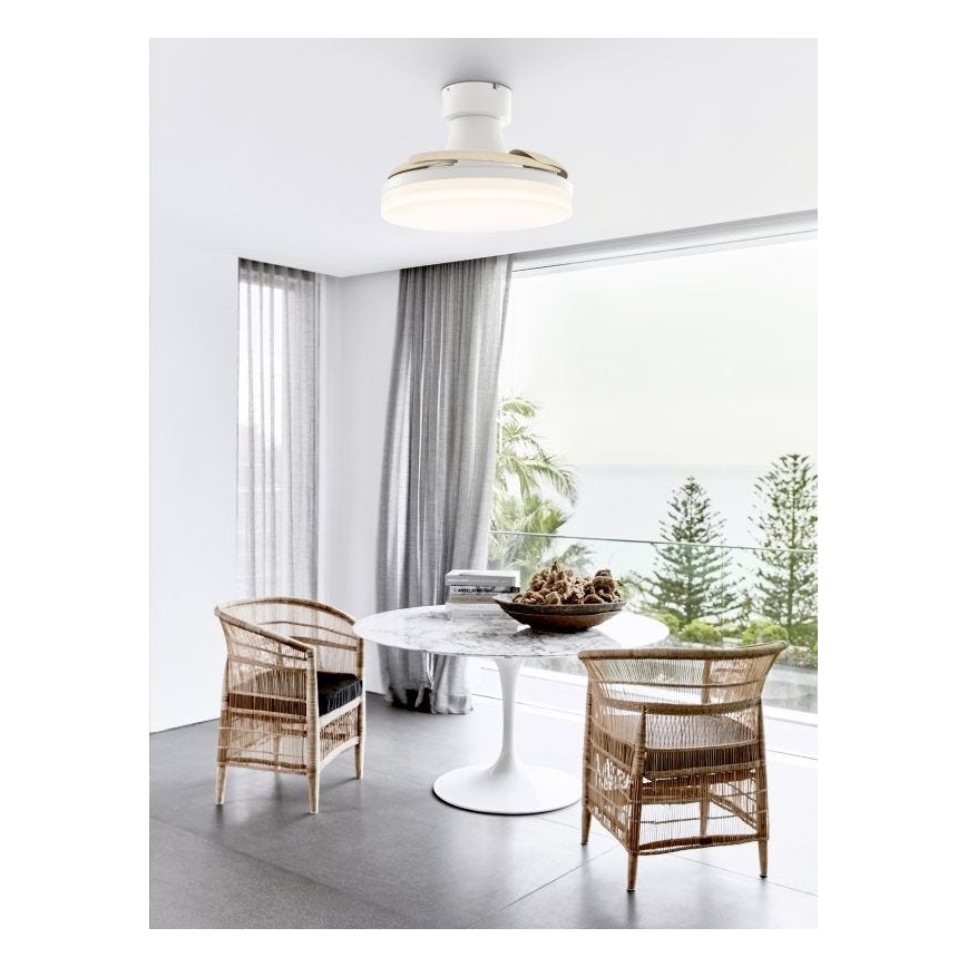 FANAWAY 210664 - LED himmennettävä kattovalo ORBIT LED/25W/230V beige/valkoinen + kauko-ohjaus
