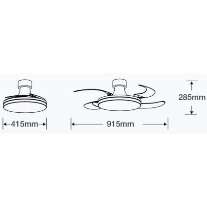 FANAWAY 210664 - LED himmennettävä kattovalo ORBIT LED/25W/230V beige/valkoinen + kauko-ohjaus