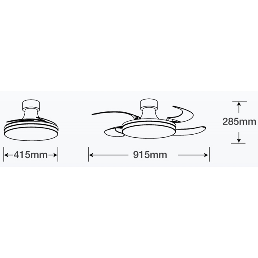 FANAWAY 210664 - LED himmennettävä kattovalo ORBIT LED/25W/230V beige/valkoinen + kauko-ohjaus