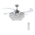 FANAWAY 212923 - LED Kattotuuletin VEIL 6xE14/4,5W/230V kiiltävä kromi + kauko-ohjaus