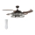 FANAWAY 212925 - LED Kattotuuletin CLASSIC 3xE27/4W/230V ruskea + kauko-ohjaus