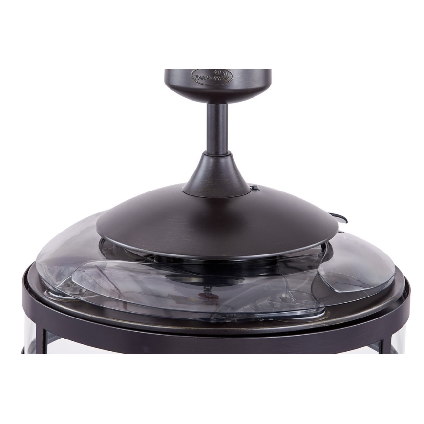 FANAWAY 212927 - LED Kattoilmaisin CLASSIC 3xE27/4W/230V musta + kaukosäädin