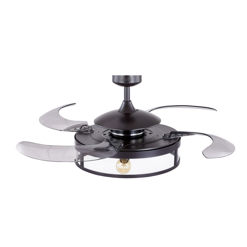 FANAWAY 212927 - LED Kattotuuletin CLASSIC 3xE27/4W/230V musta + kauko-ohjaus