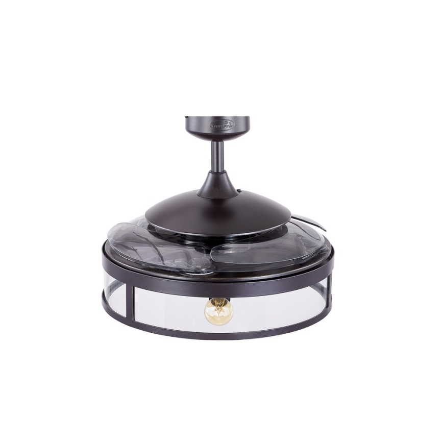 FANAWAY 212927 - LED Kattotuuletin CLASSIC 3xE27/4W/230V musta + kauko-ohjaus