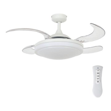 FANAWAY 212980 - Kattotuuletin EVORA 2xE27/15W/230V valkoinen + kauko-ohjaus