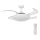 FANAWAY 212980 - Kattotuuletin EVORA 2xE27/15W/230V valkoinen + kauko-ohjaus