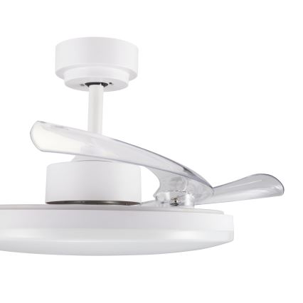 FANAWAY 21612949 - LED himmennettävä kattovalo STROLL LED/30W/230V 2700/3500/5000K halkaisija 106 cm valkoinen/läpinäkyvä + kauko-ohjaus