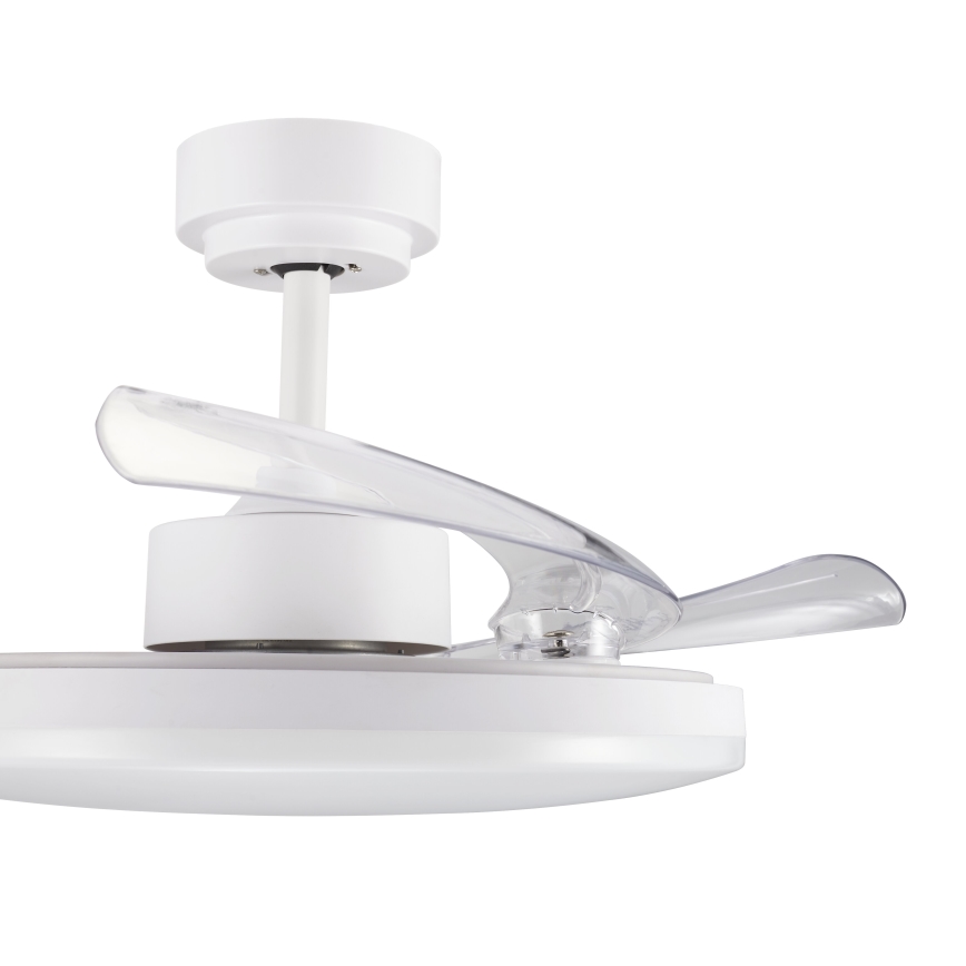 FANAWAY 21612949 - LED himmennettävä kattovalo STROLL LED/30W/230V 2700/3500/5000K halkaisija 106 cm valkoinen/läpinäkyvä + kauko-ohjaus
