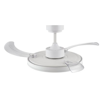FANAWAY 21612949 - LED himmennettävä kattovalo STROLL LED/30W/230V 2700/3500/5000K halkaisija 106 cm valkoinen/läpinäkyvä + kauko-ohjaus
