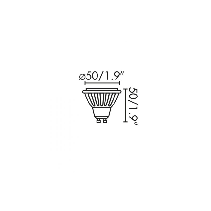 Faro 17316 - LED-polttimo GU10/8W/230V 2700K