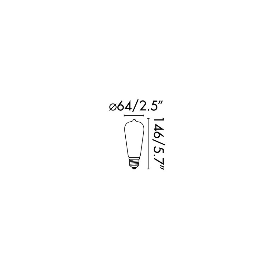 FARO 17428 - LED-polttimo FILAMENT E27/4W/230V 2200K
