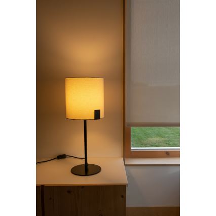 FARO 20054 - Pöytävalaisin NILA 1xE27/15W/230V kerma/musta