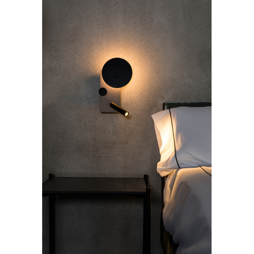 FARO 20066 - LED Himmenntettäv pieni seinä lamppu KLEE LED/10W/230V + LED/3W vasen