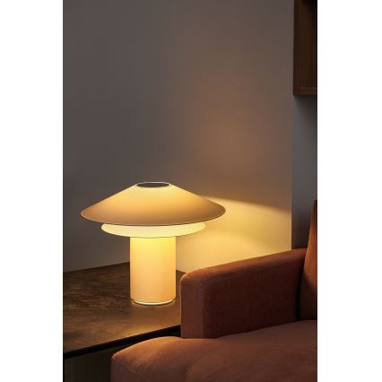 FARO 20069 - Pöytävalaisin SHAN 1xE27/15W/230V pergamenttipaperia kerma