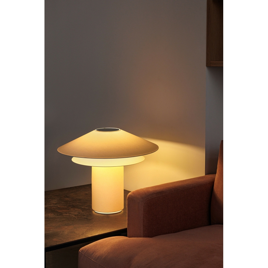 FARO 20069 - Pöytävalaisin SHAN 1xE27/15W/230V pergamenttipaperia kerma