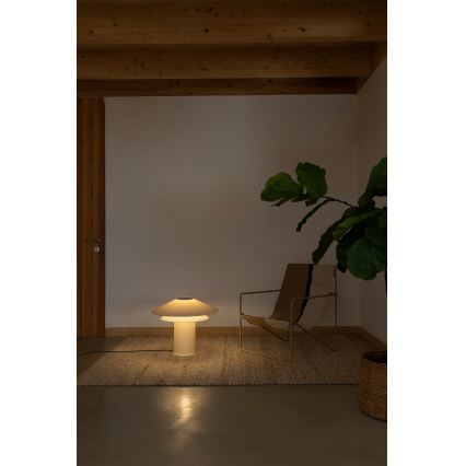 FARO 20069 - Pöytävalaisin SHAN 1xE27/15W/230V pergamenttipaperia kerma