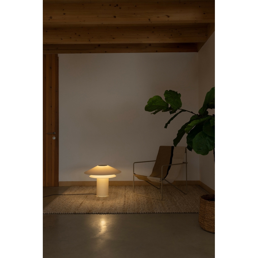 FARO 20069 - Pöytävalaisin SHAN 1xE27/15W/230V pergamenttipaperia kerma