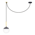 FARO 28210 - Kattokruunu narulla MINE 1xE27 / 40W / 230V