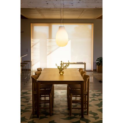 FARO 28300 - Kattokruunu johdossa ISABELLE 1xE27/15W/230V halkaisija 31 cm valkoinen
