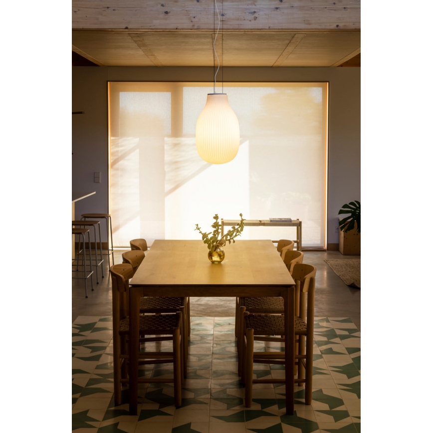 FARO 28300 - Kattokruunu johdossa ISABELLE 1xE27/15W/230V halkaisija 31 cm valkoinen
