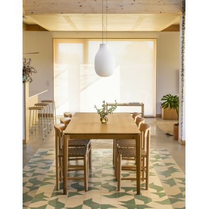 FARO 28300 - Kattokruunu johdossa ISABELLE 1xE27/15W/230V halkaisija 31 cm valkoinen