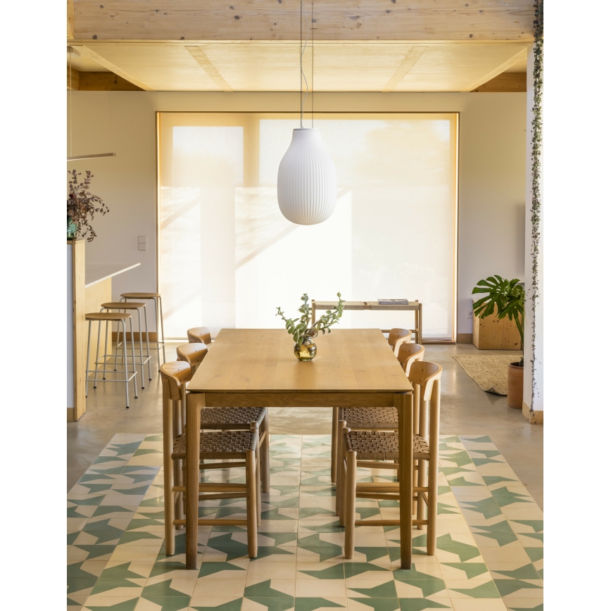 FARO 28300 - Kattokruunu johdossa ISABELLE 1xE27/15W/230V halkaisija 31 cm valkoinen