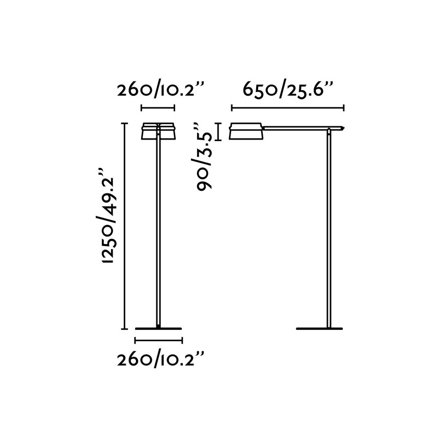 FARO 29569 - Himmennettävä LED-lattiavalaisin LOOP LED / 6W / 230V