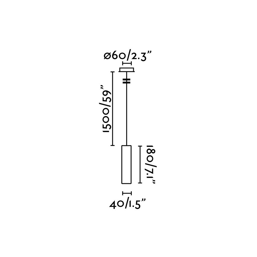 FARO 29895 - LED -kattokruunu narussa ORA LED / 4W / 230V musta