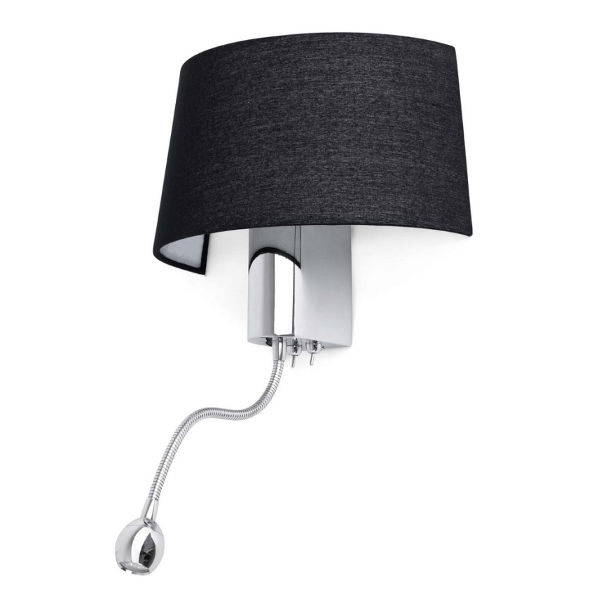 FARO 29946 - LED-seinävalaisin HOTEL 1xE27/15W/230V + LED/1W