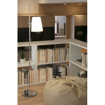 FARO 29998 - Lattiavalaisin LUPE 1xE27 / 20W / 230V kiiltävä kromi
