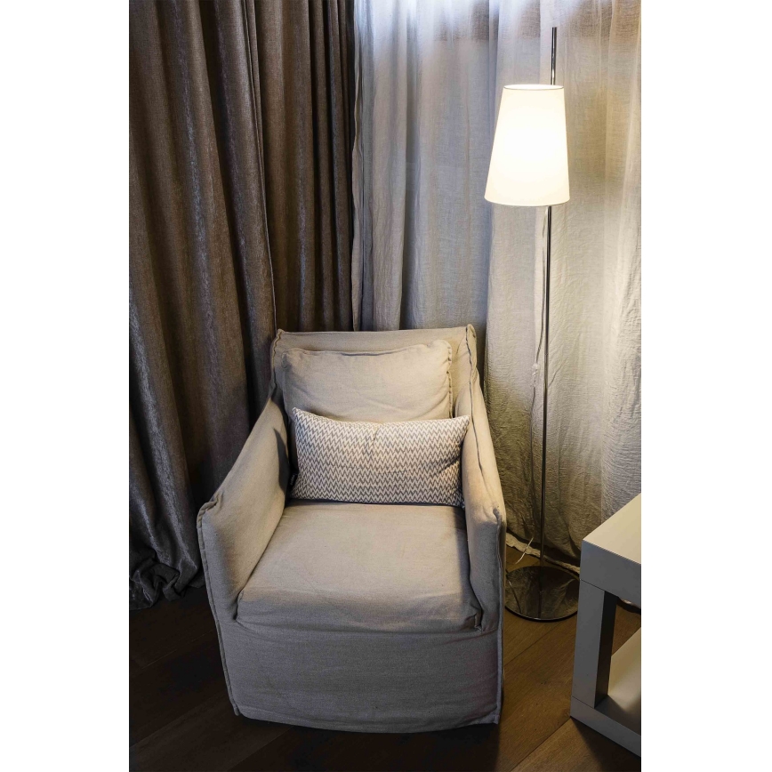 FARO 29998 - Lattiavalaisin LUPE 1xE27 / 20W / 230V kiiltävä kromi