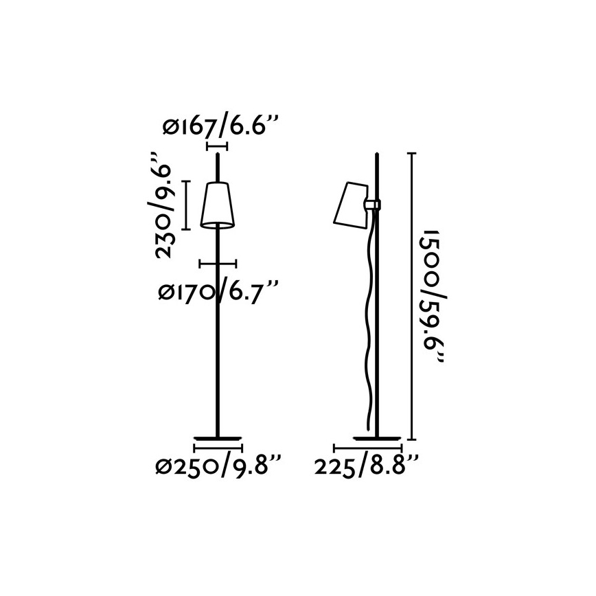 FARO 29998 - Lattiavalaisin LUPE 1xE27 / 20W / 230V kiiltävä kromi