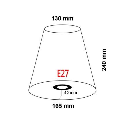 FARO 2P0311 - Lampunvarjostin seinävalaisimelle REM E27 halkaisija 165 mm beige