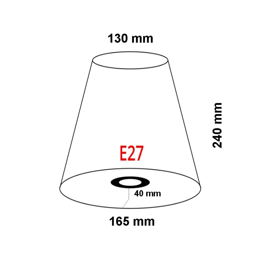 FARO 2P0311 - Lampunvarjostin seinävalaisimelle REM E27 halkaisija 165 mm beige