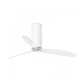 FARO 32034 - Kattotuuletin TUBE FAN valkoinen/läpinäkyvä