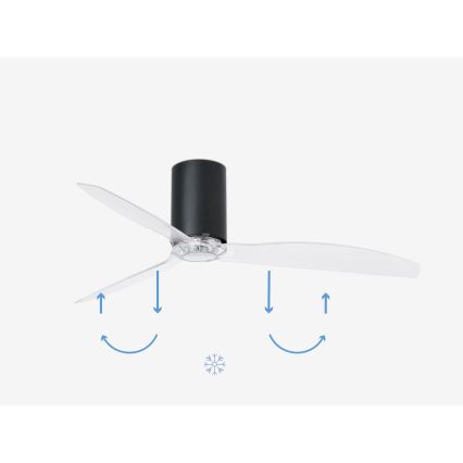 FARO 32041WP - Kattotuuletin MINI TUBE FAN M musta d. 128 cm SMART + RC