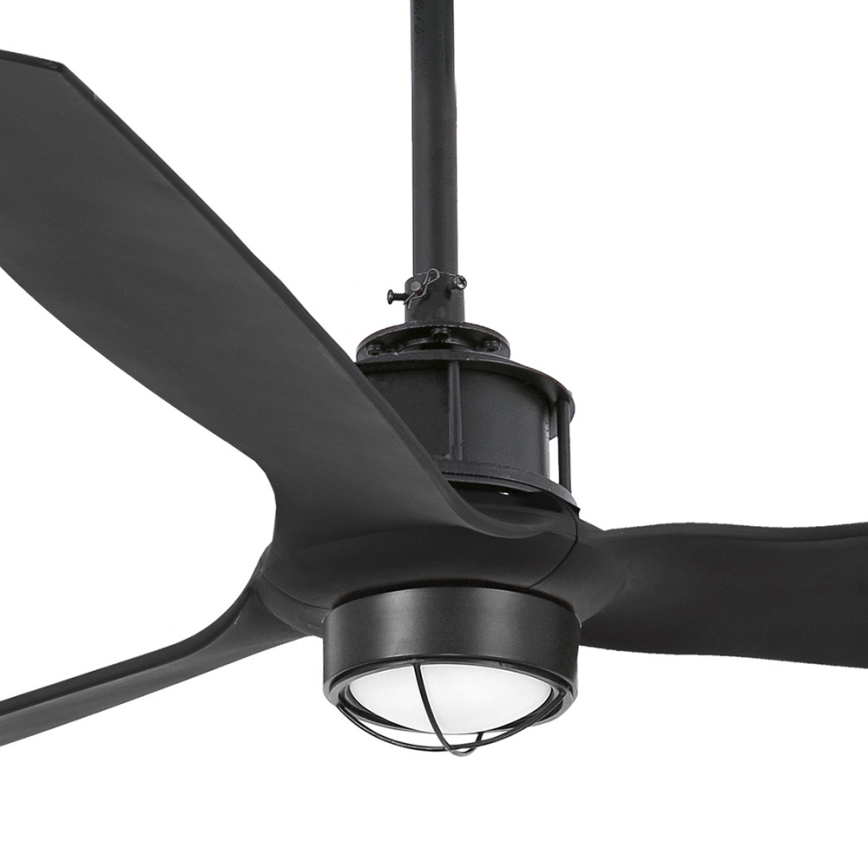 FARO 32100-10 - LED Kattotuuletin JUST FAN LED/17W/230V musta + kauko-ohjaus