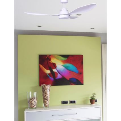 FARO 33346 - LED Kattotuuletin POLARIS LED/18W/230V valkoinen