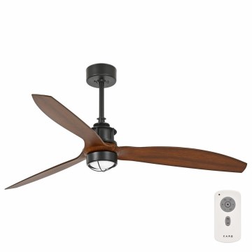 FARO 33395-10 - LED Kattotuuletin JUST FAN LED/16W/230V musta/ruskea + kauko-ohjaus