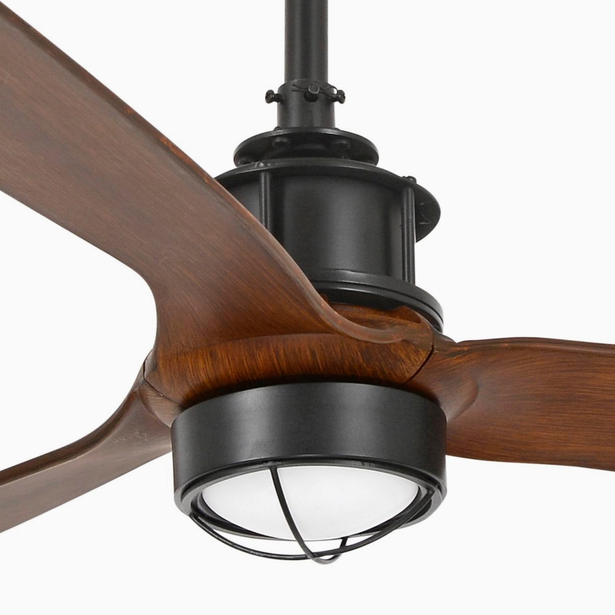 FARO 33395-10 - LED Kattotuuletin JUST FAN LED/16W/230V musta/ruskea + kauko-ohjaus
