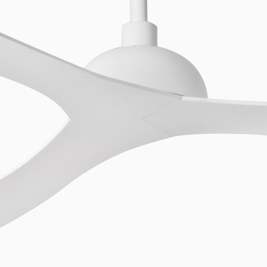 FARO 33446WT - Kattotuuletin GOTLAND L valkoinen halkaisija 132 cm Wi-Fi Tuya + kauko-ohjaus