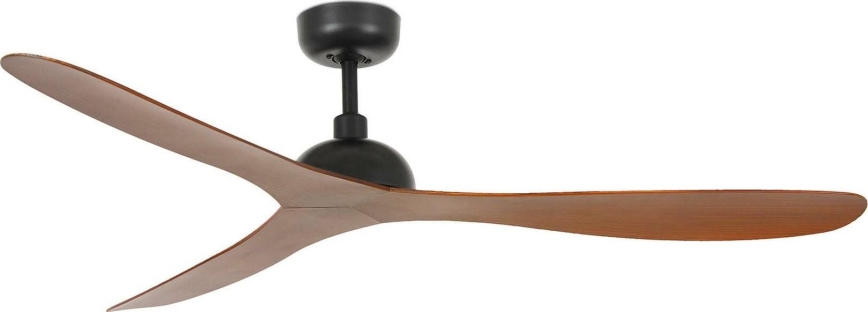 FARO 33447WT - Kattotuuletin GOTLAND L ruskea/musta halkaisija 132 cm Wi-Fi Tuya + kauko-ohjaus