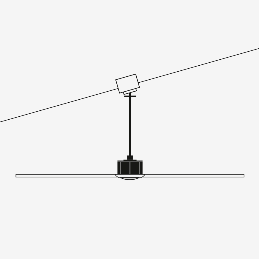 FARO 33461A - Kattotuuletin ANDROS XL valkoinen + kauko-ohjaus
