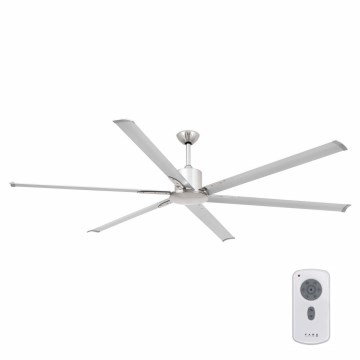 FARO 33465A - Kattotuuletin ANDROS XL mattakromi + kauko-ohjaus