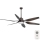 FARO 33466A - Kattotuuletin TILOS 2xE27/15W/230V wenge + kauko-ohjaus