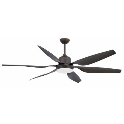 FARO 33466A - Kattotuuletin TILOS 2xE27/15W/230V wenge + kauko-ohjaus